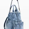 Großer Rucksack aus Denim