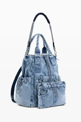 Großer Rucksack aus Denim Großer Rucksack aus Denim
