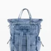 Großer Rucksack aus Denim