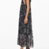 Halterkleid mit floralen Illustrationen Halterkleid mit floralen Illustrationen