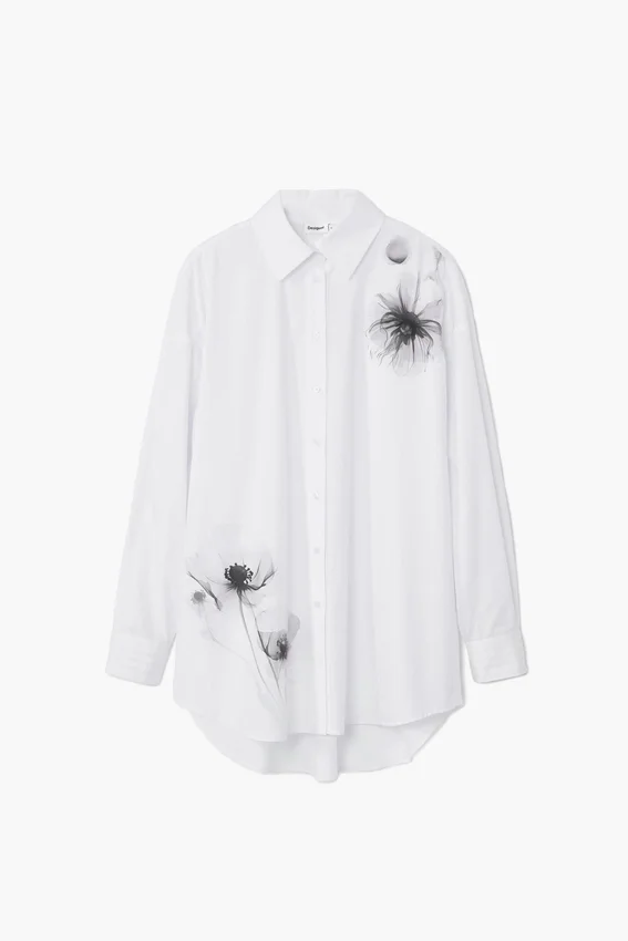 Hemd mit Mohnblumenprint Hemd mit Mohnblumenprint
