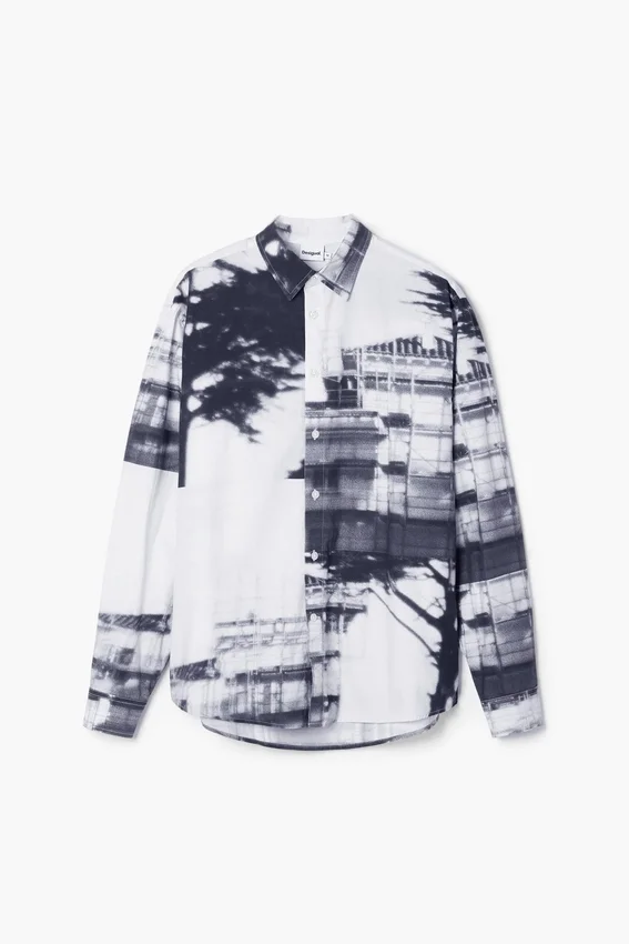 Hemd mit urbanem Print Hemd mit urbanem Print