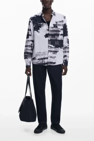 Hemd mit urbanem Print Hemd mit urbanem Print
