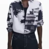 Hemd mit urbanem Print Hemd mit urbanem Print