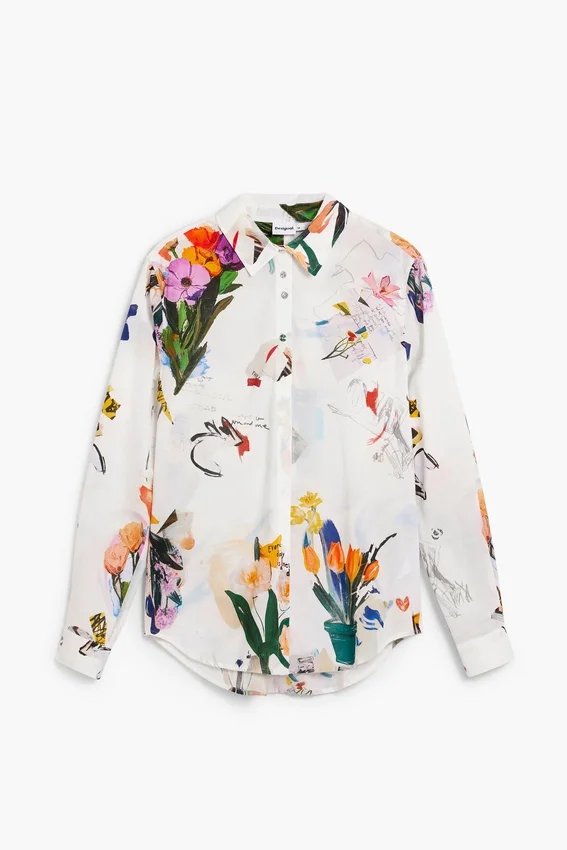 Hemden mit Blumen-Collage Hemden mit Blumen-Collage