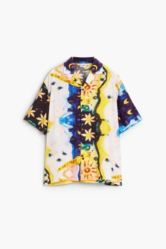 Hemden mit Kosmos-Print Hemden mit Kosmos-Print