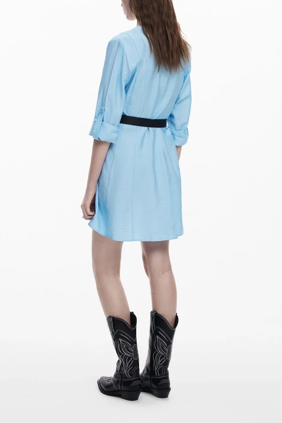 Hemdkleid mit Gürtel Hemdkleid mit Gürtel