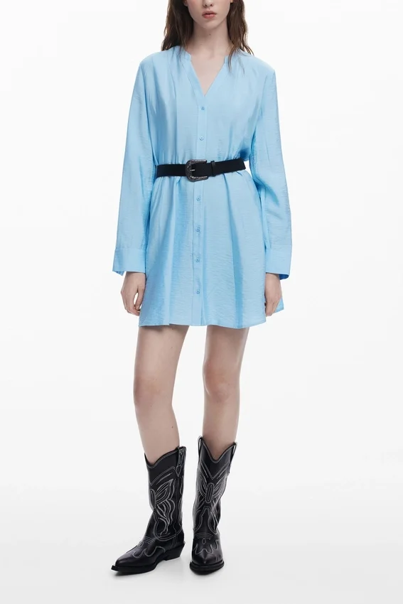 Hemdkleid mit Gürtel Hemdkleid mit Gürtel