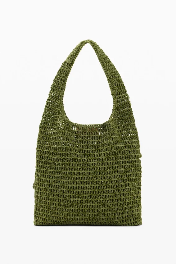 Häkel-Tasche mit Blumen Häkel-Tasche mit Blumen