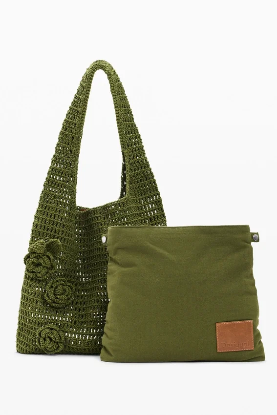 Häkel-Tasche mit Blumen Häkel-Tasche mit Blumen