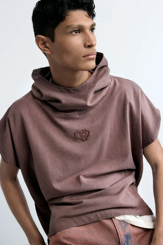 Hoodie-T-Shirt mit Logo Hoodie-T-Shirt mit Logo