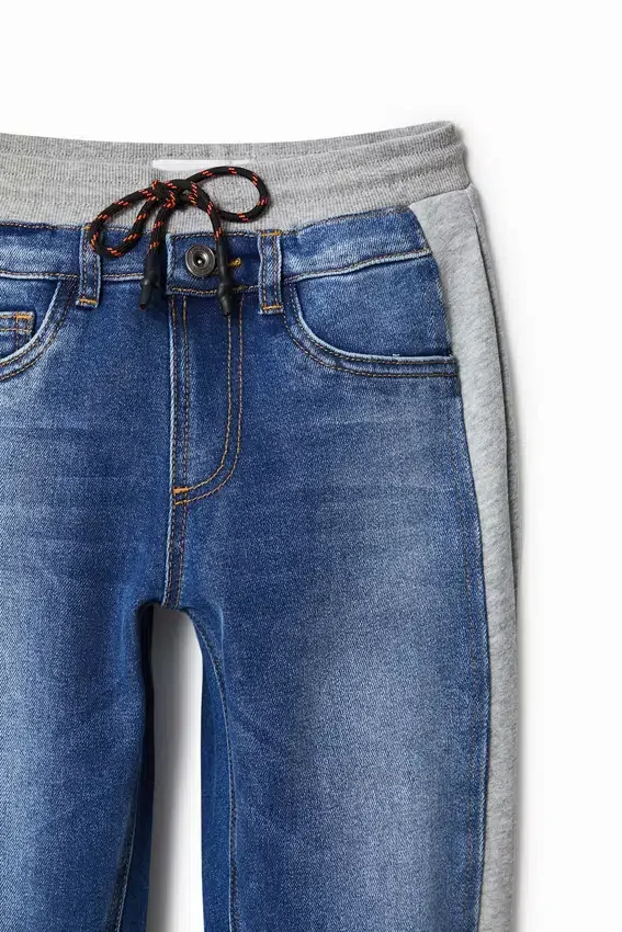 Hybrid-Jogginghose aus Denim Hybrid-Jogginghose aus Denim