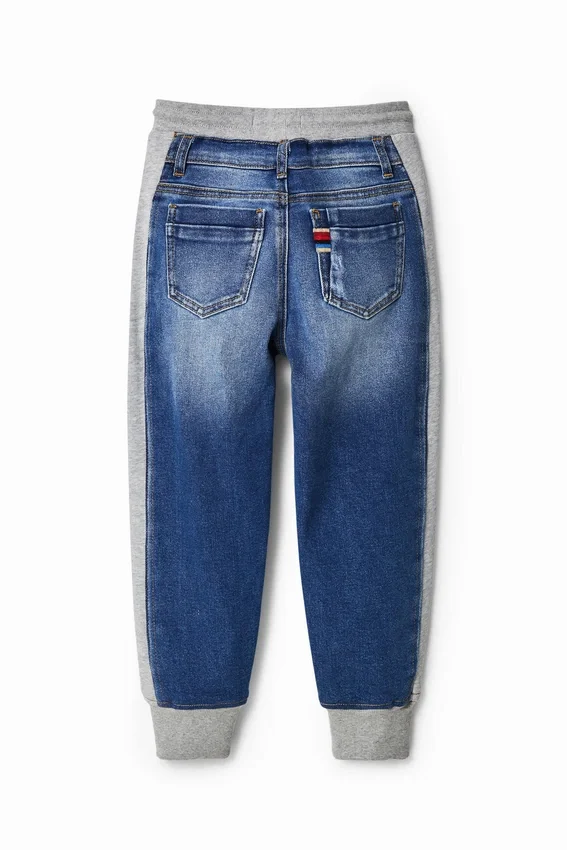 Hybrid-Jogginghose aus Denim Hybrid-Jogginghose aus Denim