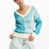 Jacquard-Strick-Pullover Jacquard-Strick-Pullover