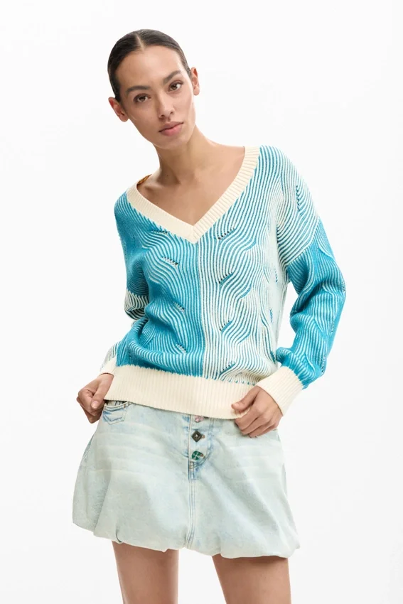 Jacquard-Strick-Pullover Jacquard-Strick-Pullover
