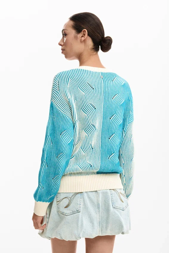 Jacquard-Strick-Pullover Jacquard-Strick-Pullover