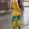 Jacquard-Träger-Kleider