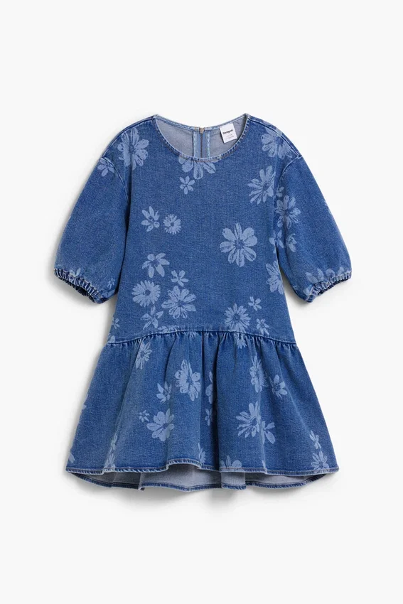 Jeans-Blumen-Kleid Jeans-Blumen-Kleid