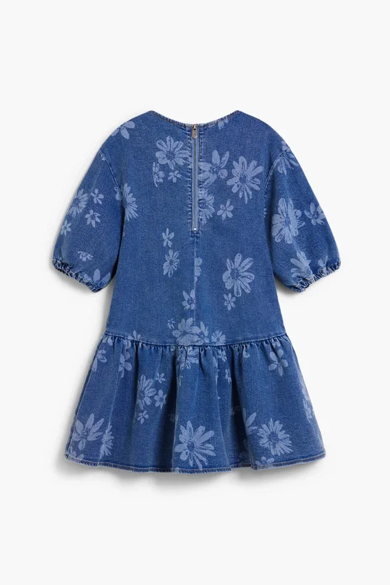 Jeans-Blumen-Kleid Jeans-Blumen-Kleid