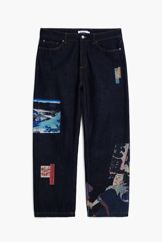 Jeans mit orientalischem Print Jeans mit orientalischem Print