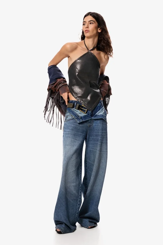 Jeanshose mit doppeltem Bund Masha Popova Jeanshose mit doppeltem Bund Masha Popova