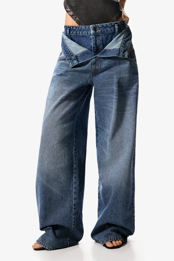 Jeanshose mit doppeltem Bund Masha Popova Jeanshose mit doppeltem Bund Masha Popova