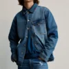 Jeansjacke mit Aufnähern Jeansjacke mit Aufnähern