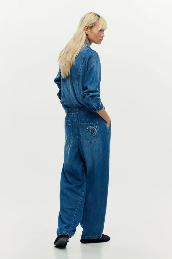 Jeansjacke mit Logo Jeansjacke mit Logo