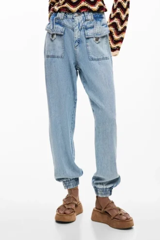 Jogginghose aus Denim Jogginghose aus Denim