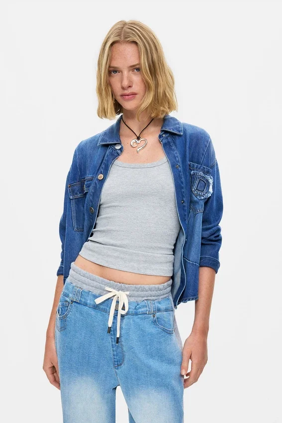 Jogginghose aus Denim Jogginghose aus Denim
