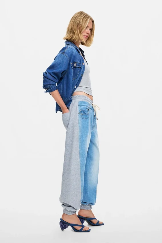 Jogginghose aus Denim Jogginghose aus Denim