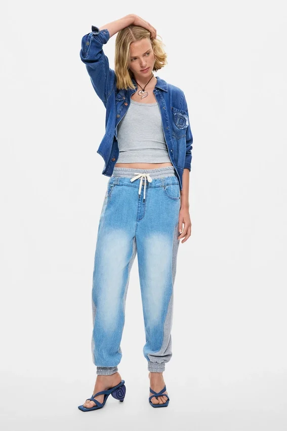 Jogginghose aus Denim Jogginghose aus Denim