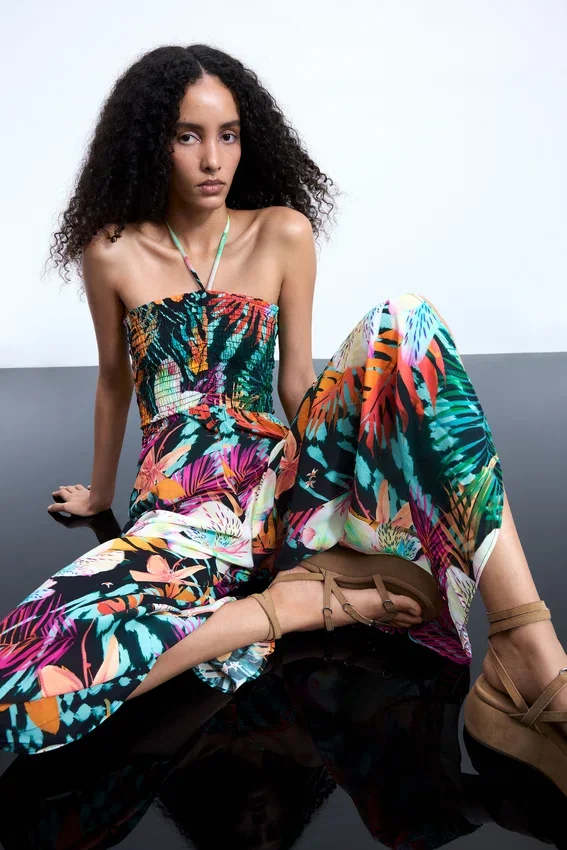 Jumpsuit mit tropischem Print Jumpsuit mit tropischem Print