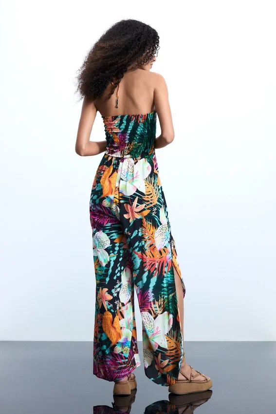 Jumpsuit mit tropischem Print Jumpsuit mit tropischem Print
