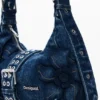 Kleine Denim-Blumentasche Kleine Denim-Blumentasche