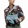 Kleine Denim-Tasche mit Raffungen Kleine Denim-Tasche mit Raffungen