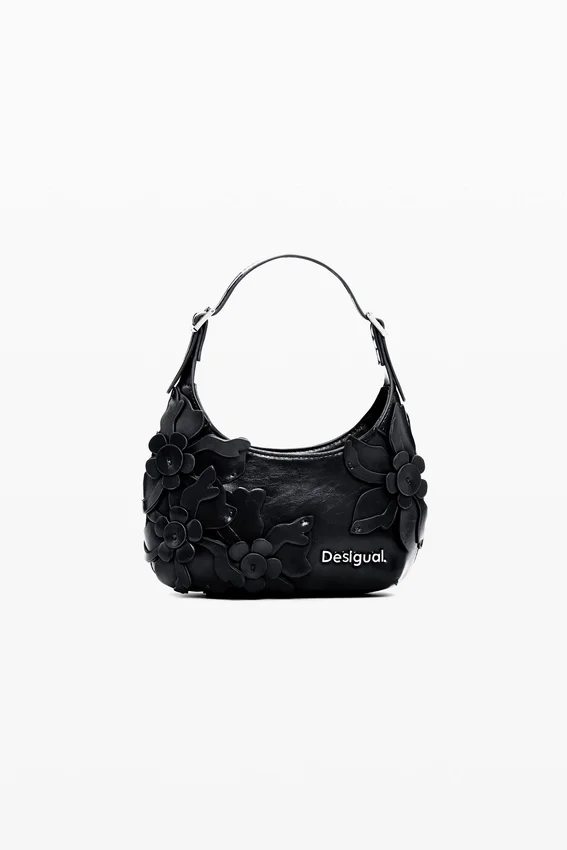 Kleine Tasche mit Blumen-Applikationen Kleine Tasche mit Blumen-Applikationen