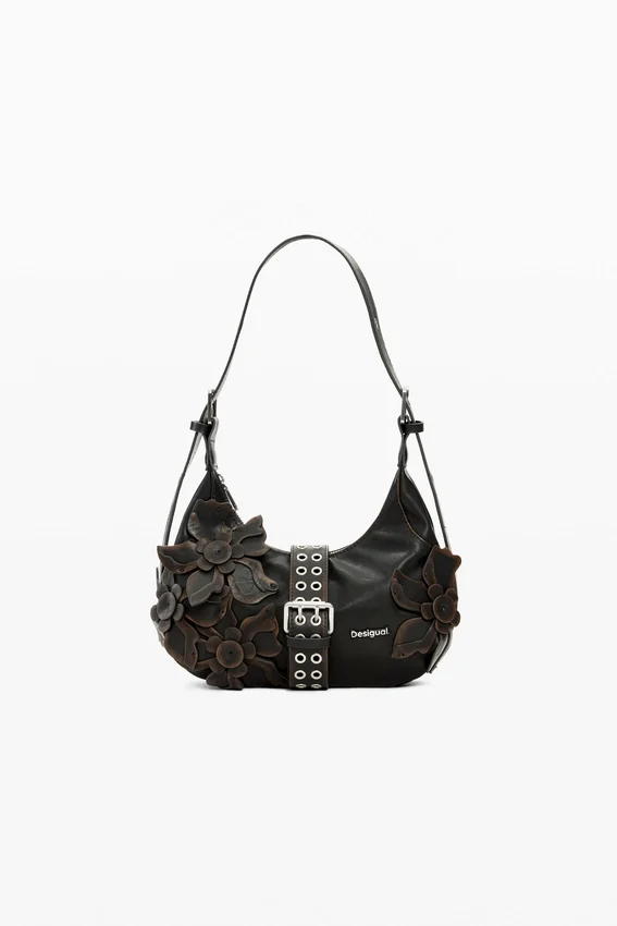 Kleine Tasche mit Blumen-Applikationen Kleine Tasche mit Blumen-Applikationen