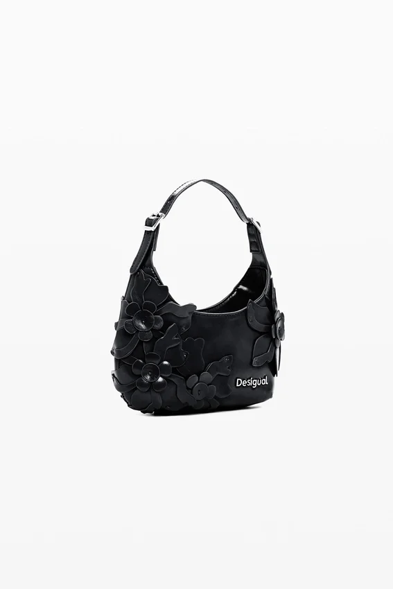 Kleine Tasche mit Blumen-Applikationen Kleine Tasche mit Blumen-Applikationen