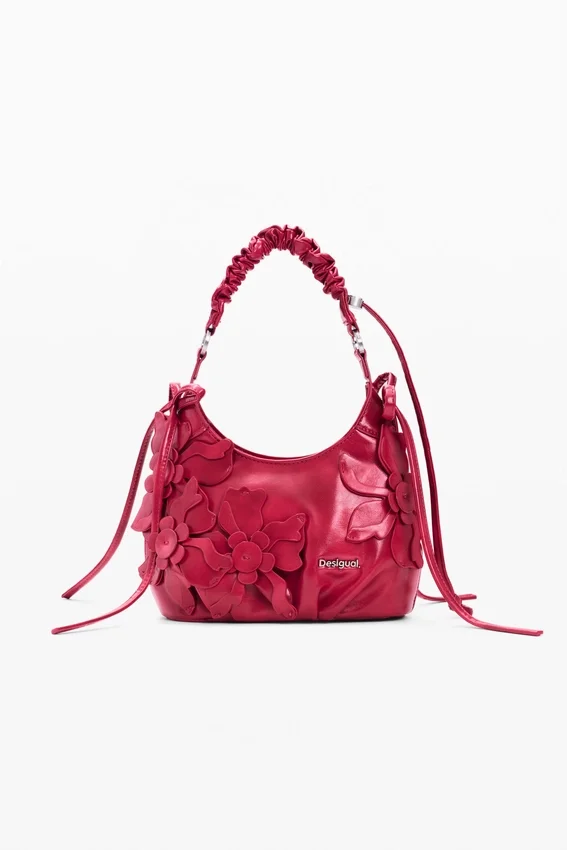 Kleine Tasche mit Blumen-Applikationen Kleine Tasche mit Blumen-Applikationen