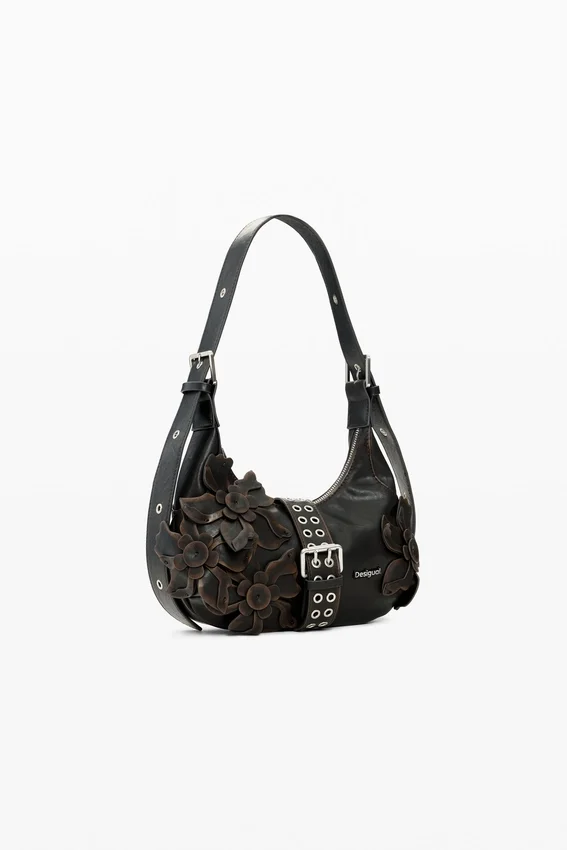 Kleine Tasche mit Blumen-Applikationen Kleine Tasche mit Blumen-Applikationen