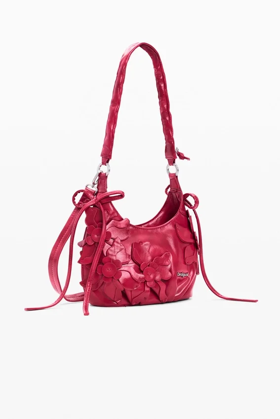 Kleine Tasche mit Blumen-Applikationen Kleine Tasche mit Blumen-Applikationen