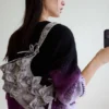 Kleine Tasche mit Schmetterlings-Applikationen