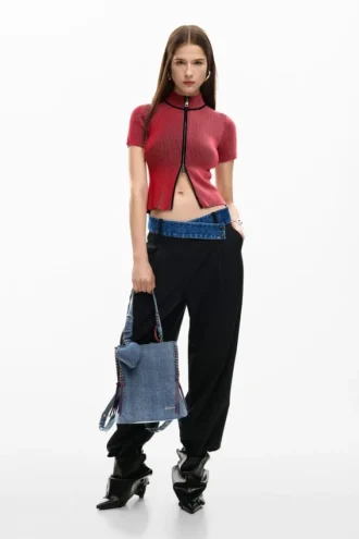 Kleiner Denim-Rucksack mit Herz Kleiner Denim-Rucksack mit Herz