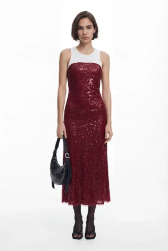 Kombiniertes Midikleid Kombiniertes Midikleid