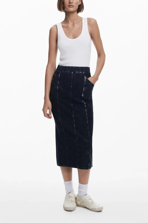 Kombiniertes Midikleid Kombiniertes Midikleid