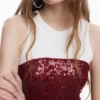 Kombiniertes Midikleid