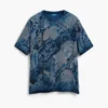 Kurzarm-T-Shirt mit Mosaikmuster Kurzarm-T-Shirt mit Mosaikmuster