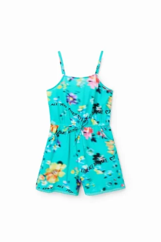 Kurzer Playsuit mit Trägern Kurzer Playsuit mit Trägern