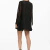 Kurzes Plumetis-Kleid Kurzes Plumetis-Kleid